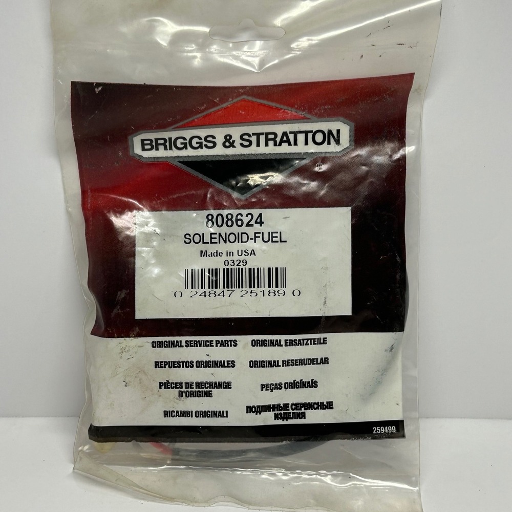 Briggs & Stratton 808624 Fuel Solenoid Genuine OEM Small Engine Part New